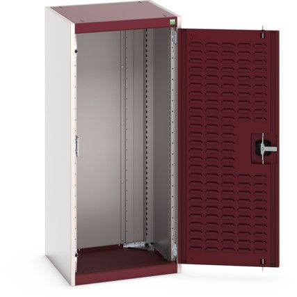 CUBIO SMLF-5512 CUPBOARD HOUSING WITH LOUVRE DOOR-LIGHT GREY/RED