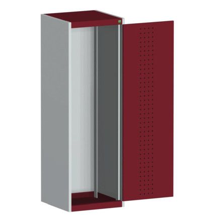 CUBIO SMLF-5516 CUPBOARD HOUSING WITH PERFO DOOR-LIGHT GREY/RED