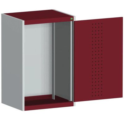 CUBIO SMLF-5510 CUPBOARD HOUSING WITH PERFO DOOR-LIGHT GREY/RED