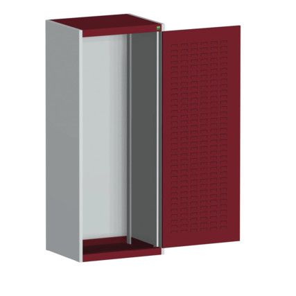 CUBIO SMLF-6516 CUPBOARD HOUSING WITH LOUVRE DOOR-LIGHT GREY/RED