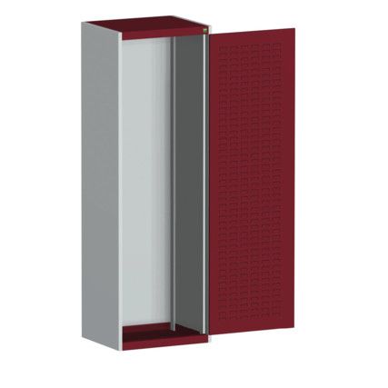 CUBIO SMLF-6520 CUPBOARD HOUSING WITH LOUVRE DOOR-LIGHT GREY/RED