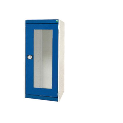 CUBIO SMLF-6516 CUPBOARD HOUSING WITH WINDOW DOOR-LIGHT GREY/BLUE