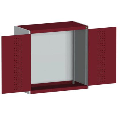 CUBIO SMLF-10510 CUPBOARD HOUSING WITH PERFO DOOR-LIGHT GREY/RED