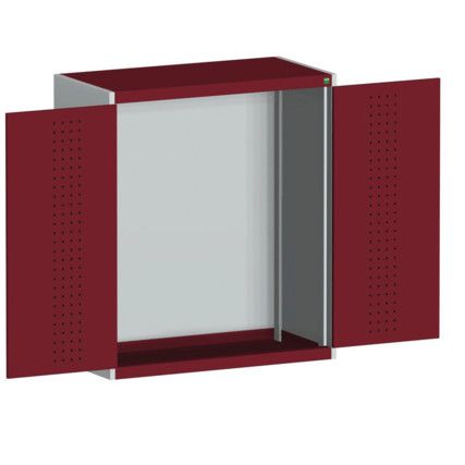 CUBIO SMLF-10512 CUPBOARD HOUSING WITH PERFO DOOR-LIGHT GREY/RED