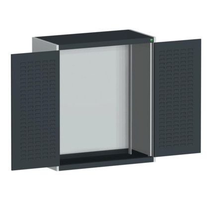 CUBIO SMLF-10512 CUPBOARD HOUSING WITH LOUVRE DOOR-LIGHT/ANTH GREY