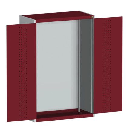 CUBIO SMLF-10516 CUPBOARD HOUSING WITH PERFO DOOR-LIGHT GREY/RED