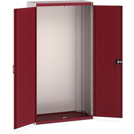 CUBIO SMLF-10520 CUPBOARD HOUSING WITH PERFO DOOR-LIGHT GREY/RED