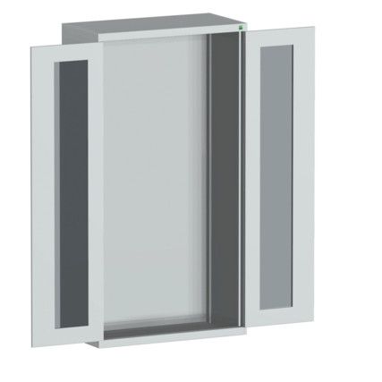 CUBIO SMLFS-10512 CUPBOARD HOUSING WITH WINDOW DOORS-LIGHT GREY