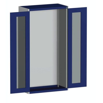 CUBIO SMLF-10516 CUPBOARD HOUSING WITH WINDOW DOOR-LIGHT GREY/BLUE