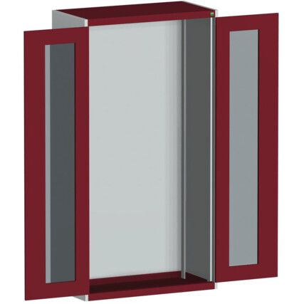 CUBIO SMLF-10520 CUPBOARD HOUSING WITH WINDOW DOOR-LIGHT GREY/RED