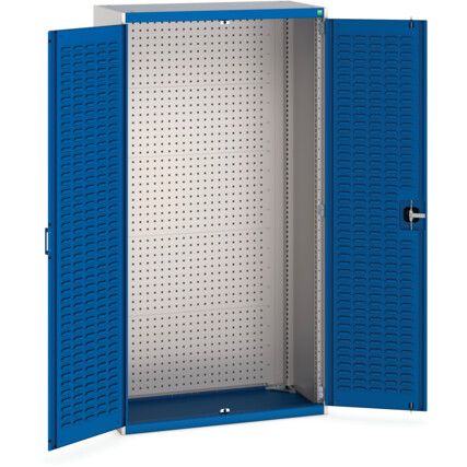 Cubio Storage Cabinet, 2 Doors, Blue, 2000 x 1050 x 525mm