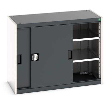 Cubio Storage Cabinet, Single Sliding Door, Anthracite Grey, 800 x 1050 x 525mm