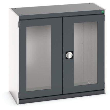 CUBIO SMLF-10510 CUPBOARD HOUSING WITH WINDOW DOOR-LIGHT/ANTH GREY