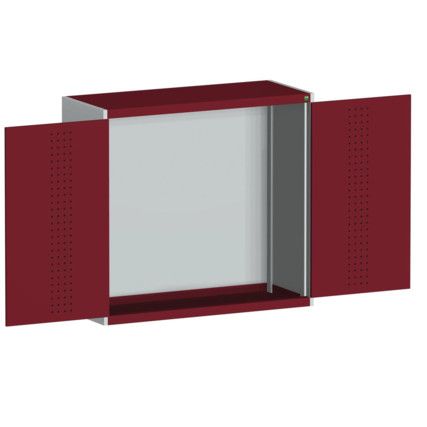 CUBIO SMLF-13512 CUPBOARD HOUSING WITH PERFO DOOR-LIGHT GREY/RED