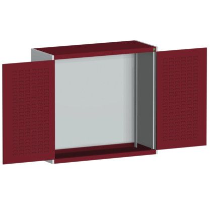 CUBIO SMLF-13512 CUPBOARD HOUSING WITH LOUVRE DOOR-LIGHT GREY/RED