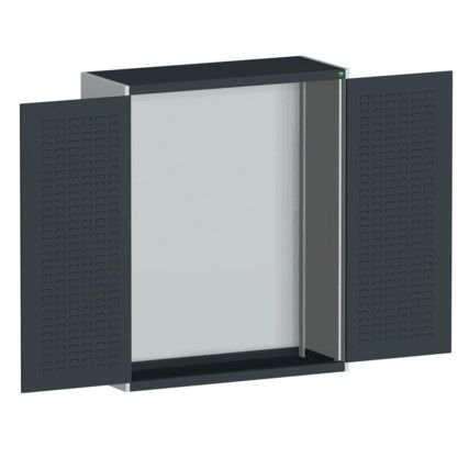 CUBIO SMLF-13516 CUPBOARD HOUSING WITH LOUVRE DOOR-LIGHT/ANTH GREY