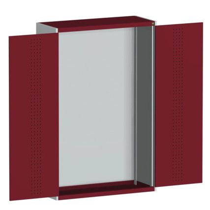 CUBIO SMLF-13520 CUPBOARD HOUSING WITH PERFO DOOR-LIGHT GREY/RED