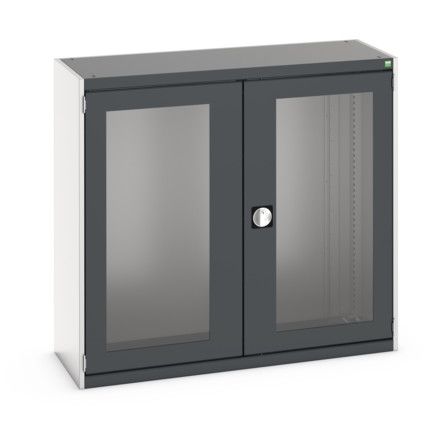 CUBIO SMLF-13512 CUPBOARD HOUSING WITH WINDOW DOOR-LIGHT/ANTH GREY