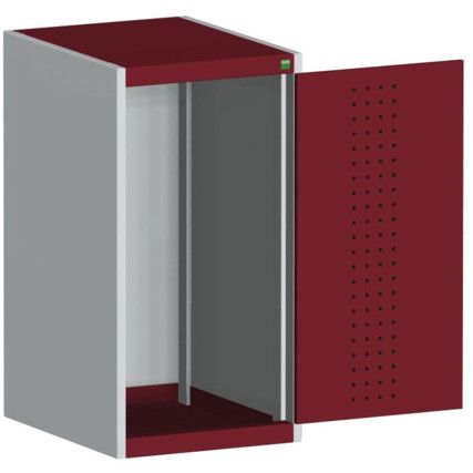 CUBIO SMLF-5610 CUPBOARD HOUSING WITH PERFO DOOR-LIGHT GREY/RED