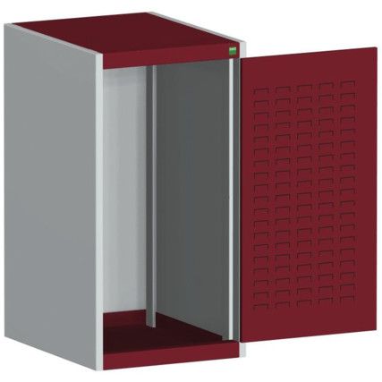 CUBIO SMLF-5610 CUPBOARD HOUSING WITH LOUVRE DOOR-LIGHT GREY/RED