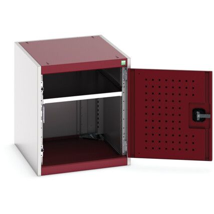 CUBIO SMF-566-1.1 CUPBOARD-LIGHTGREY/RED