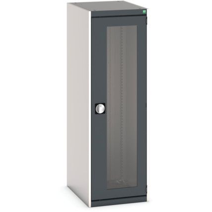 CUBIO SMLF-5616 CUPBOARD HOUSING WITH WINDOW DOOR-LIGHT/ANTH GREY