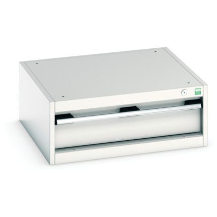 Cubio Drawer Cabinet, 1 Drawers, Light Grey, 250 x 650 x 650mm