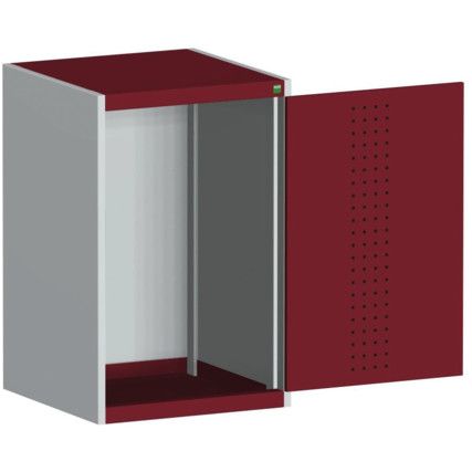 CUBIO SMLF-6610 CUPBOARD HOUSING WITH PERFO DOOR-LIGHT GREY/RED