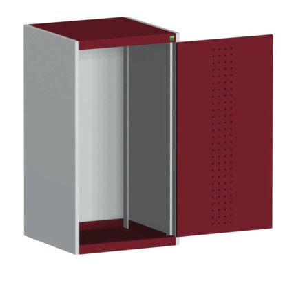 CUBIO SMLF-6612 CUPBOARD HOUSING WITH PERFO DOOR-LIGHT GREY/RED