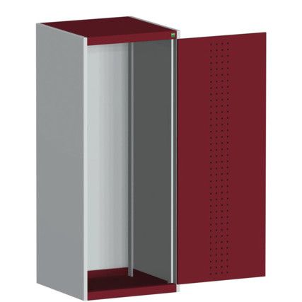 CUBIO SMLF-6616 CUPBOARD HOUSING WITH PERFO DOOR-LIGHT GREY/RED