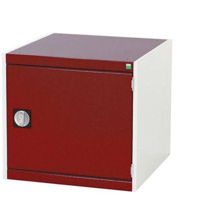 CUBIO SMF-666-1.1 CUPBOARD-LIGHTGREY/RED