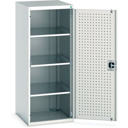 Cubio Storage Cabinet, Single Door, Light Grey, 1600 x 650 x 650mm