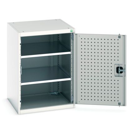 Cubio Storage Cabinet, Single Door, Light Grey, 900 x 650 x 650mm