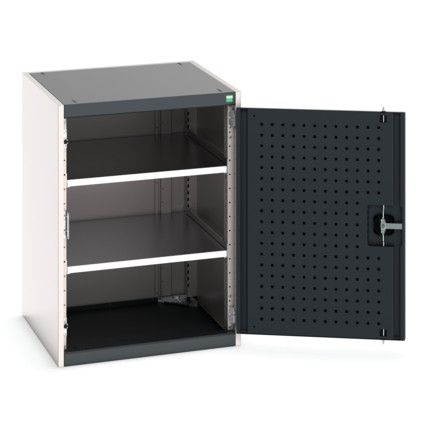 Cubio Storage Cabinet, Single Door, Anthracite Grey, 900 x 650 x 650mm