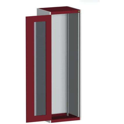 CUBIO SMLF-6620 CUPBOARD HOUSING WITH WINDOW DOOR-LIGHT GREY/RED