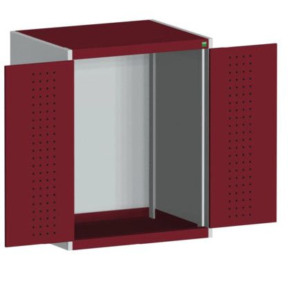 CUBIO SMLF-8610 CUPBOARD HOUSING WITH PERFO DOOR-LIGHT GREY/RED