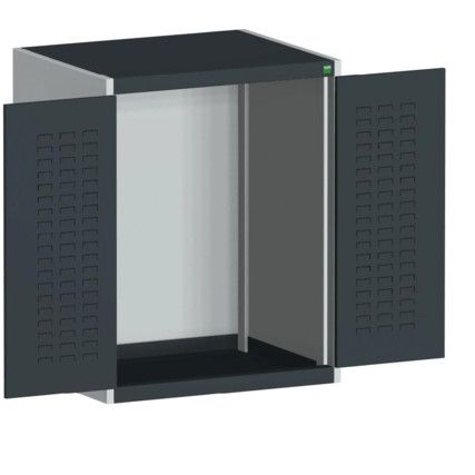 CUBIO SMLF-8610 CUPBOARD HOUSING WITH LOUVRE DOOR-LIGHT/ANTH GREY