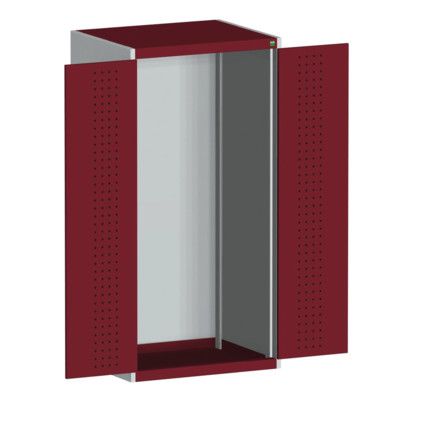 CUBIO SMLF-8616 CUPBOARD HOUSING WITH PERFO DOOR-LIGHT GREY/RED