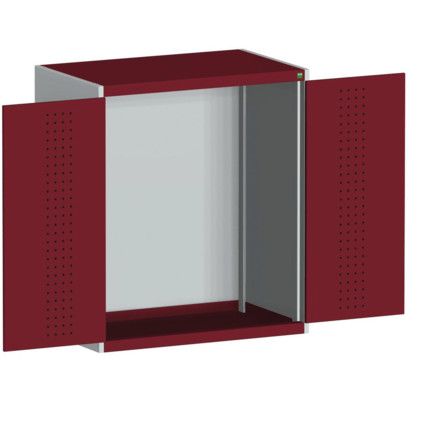 CUBIO SMLF-10612 CUPBOARD HOUSING WITH PERFO DOOR-LIGHT GREY/RED