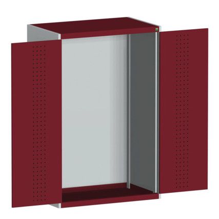 CUBIO SMLF-10616 CUPBOARD HOUSING WITH PERFO DOOR-LIGHT GREY/RED