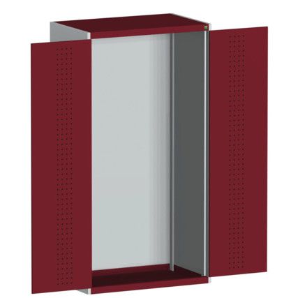 CUBIO SMLF-10620 CUPBOARD HOUSING WITH PERFO DOOR-LIGHT GREY/RED