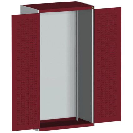 CUBIO SMLF-10620 CUPBOARD HOUSING WITH LOUVRE DOOR-LIGHT GREY/RED