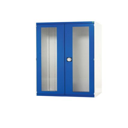 CUBIO SMLF-10612 CUPBOARD HOUSING WITH WINDOW DOOR-LIGHT GREY/BLUE