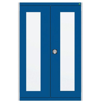 CUBIO SMLF-10616 CUPBOARD HOUSING WITH WINDOW DOOR-LIGHT GREY/BLUE