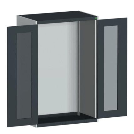 CUBIO SMLF-10616 CUPBOARD HOUSING WITH WINDOW DOOR-LIGHT/ANTH GREY