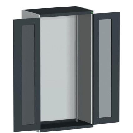 CUBIO SMLF-10620 CUPBOARD HOUSING WITH WINDOW DOOR-LIGHT/ANTH GREY