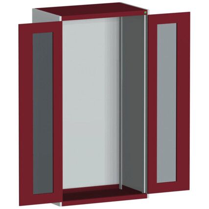 CUBIO SMLF-10620 CUPBOARD HOUSING WITH WINDOW DOOR-LIGHT GREY/RED