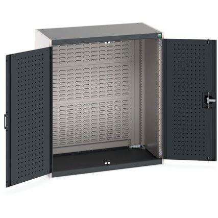 Cubio Storage Cabinet, 2 Doors, Anthracite Grey, 1200 x 1050 x 650mm