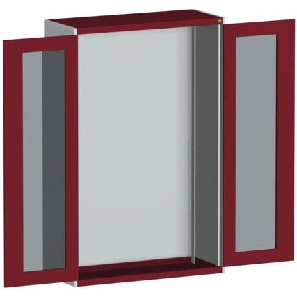 CUBIO SMLF-10610 CUPBOARD HOUSING WITH WINDOW DOOR-LIGHT GREY/RED