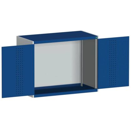 CUBIO SMLF-13610 CUPBOARD HOUSING WITH PERFO DOOR-LIGHT GREY/BLUE